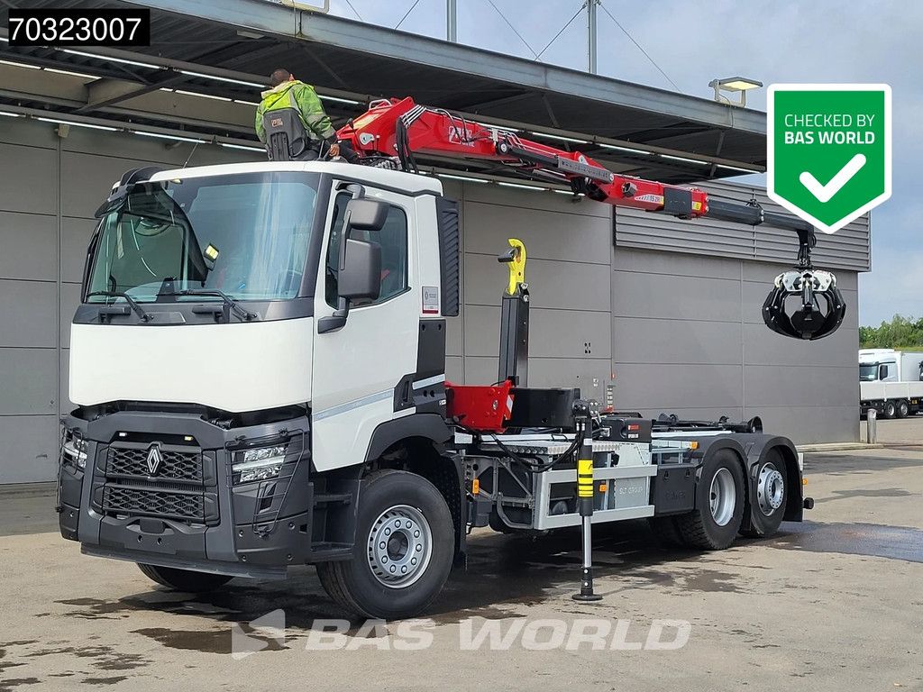 Renault C C 480 6X2 NEW! Penz Crane 15Z.9.50R HIAB 20S56 containersystem Euro 6