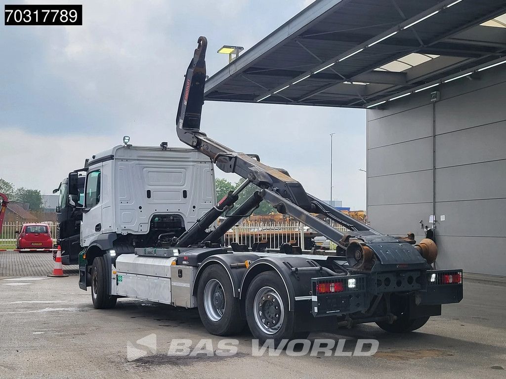 Mercedes Arocs 2530 NGT 6X2 CNG Engine! HIAB 21Z56 containersystem Lift+Steering axle Automatic Euro 6
