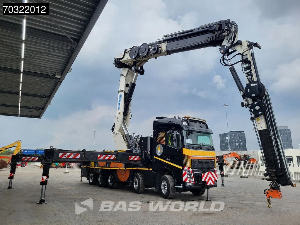 Volvo FH16 FH16 650 10X4 EFFER 2655 7S + 6S Jib Crane Kran Big-Axle Lift+steering Axle VEB+