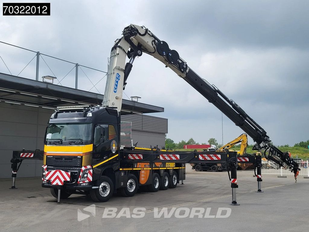 Volvo FH16 FH16 650 10X4 EFFER 2655 7S + 6S Jib Crane Kran Big-Axle Lift+steering Axle VEB+