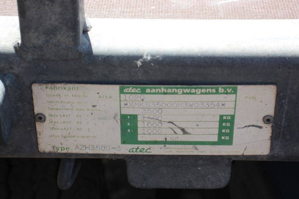Flachbettanhänger Atec AZH 3500 3 3500kg 1999