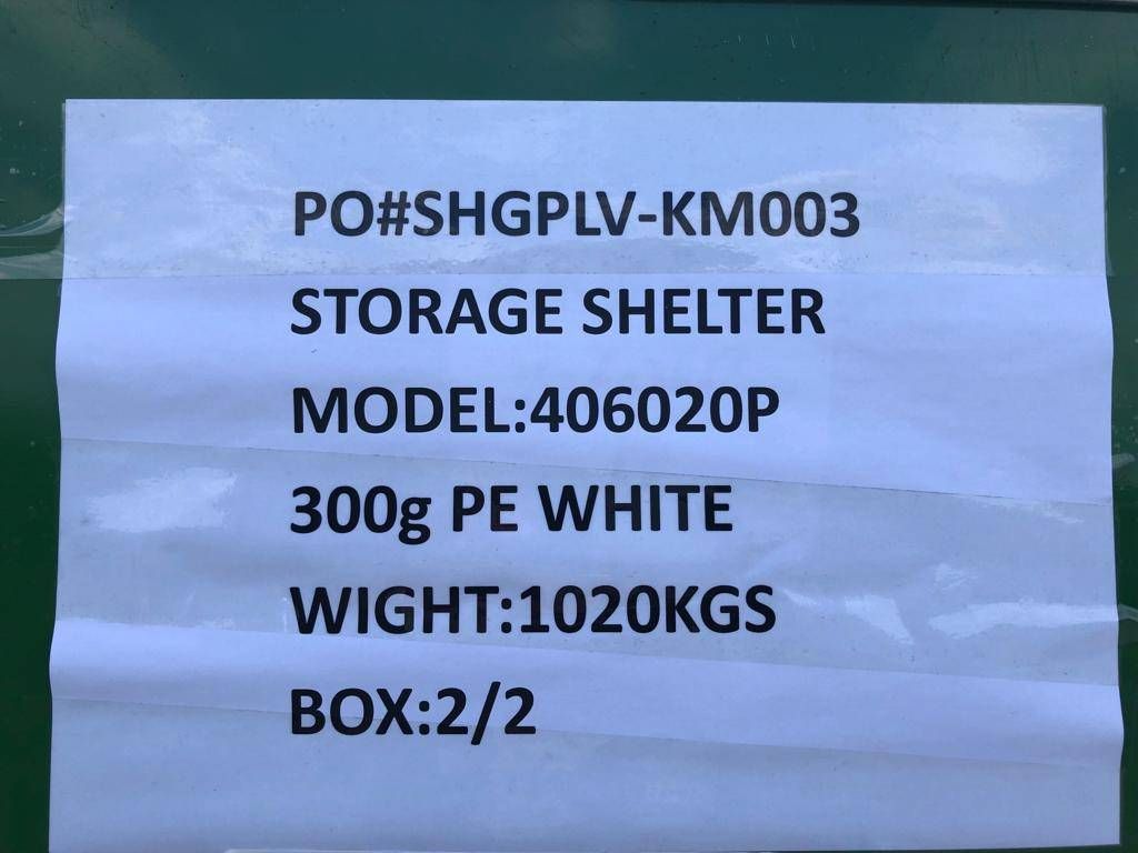 Eversteel 406020P Construction Tent New