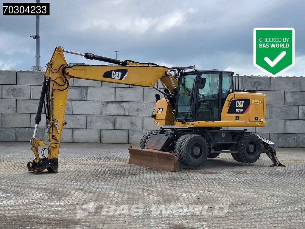 Caterpillar M316F M316 F Outrigger + Blade