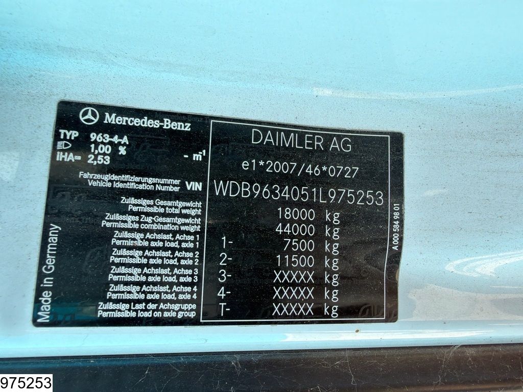 Mercedes Actros 1843 EURO 6, Retarder, Standairco, Lohr