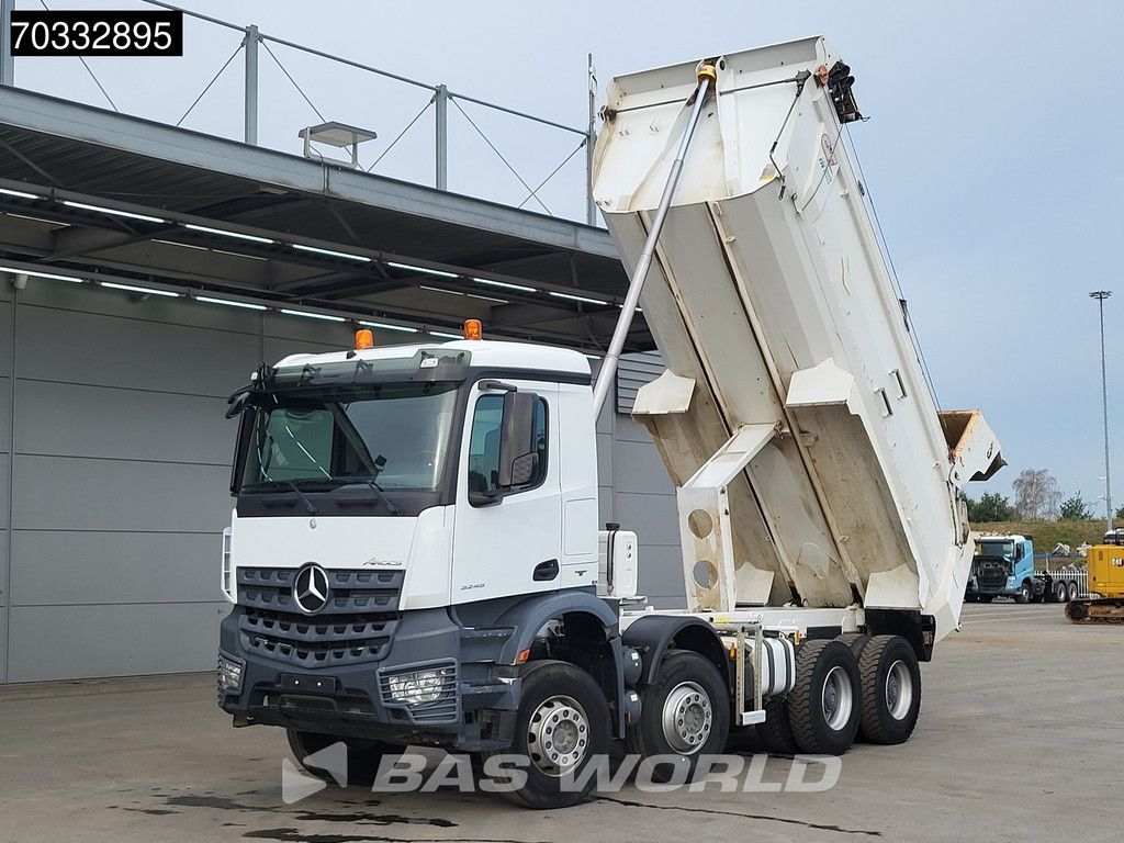 Mercedes Arocs 3245 8X4 16m3 tipper Hydraulic tailgate Full Steel suspension Big-Axle Euro 6