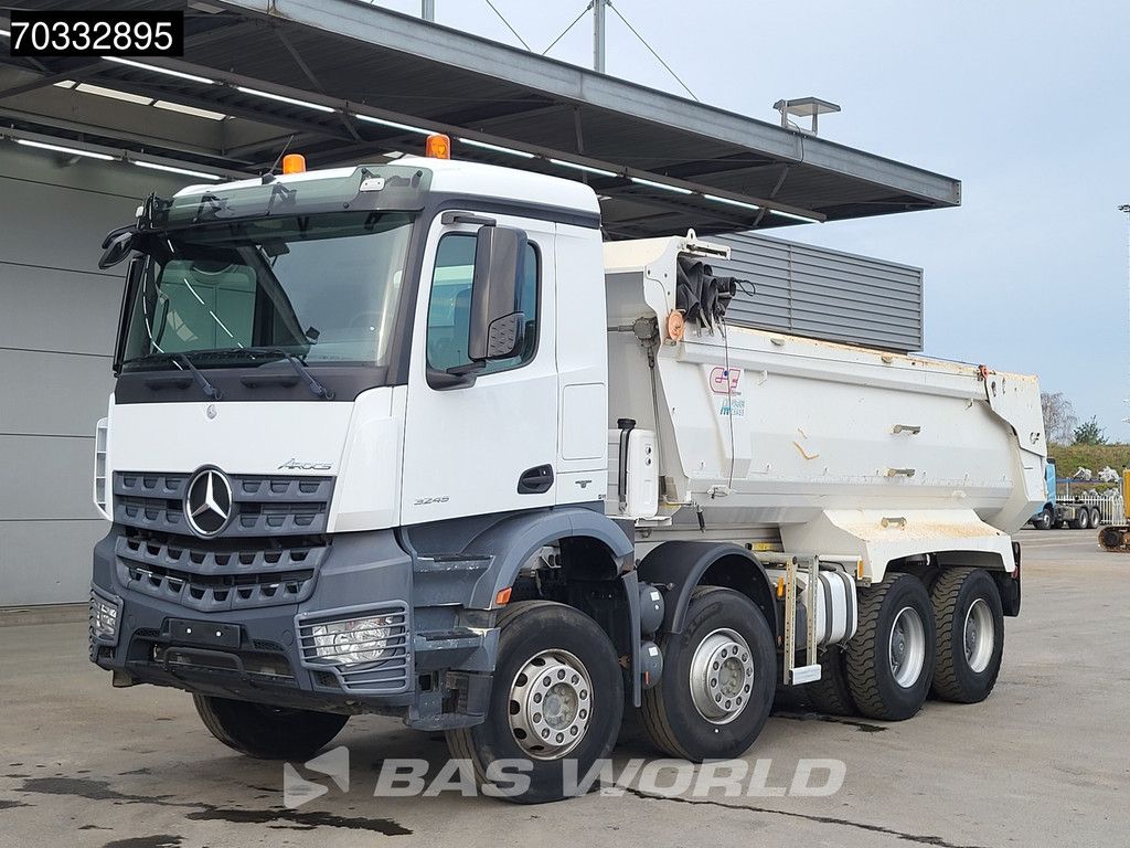 Mercedes Arocs 3245 8X4 16m3 tipper Hydraulic tailgate Full Steel suspension Big-Axle Euro 6