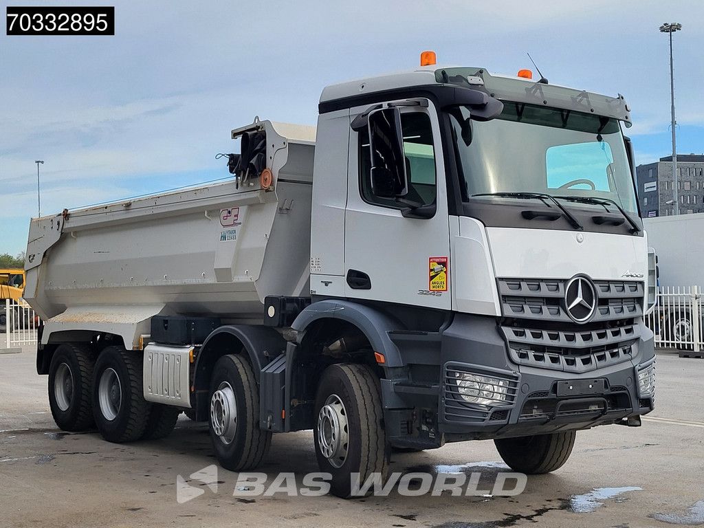 Mercedes Arocs 3245 8X4 16m3 tipper Hydraulic tailgate Full Steel suspension Big-Axle Euro 6