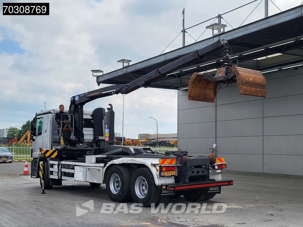 Mercedes Actros 2532 6X2 NL-Truck HMF 1643 Z2 Crane Kran 21 tons VDL Hooklift Lift-Axle Euro 5