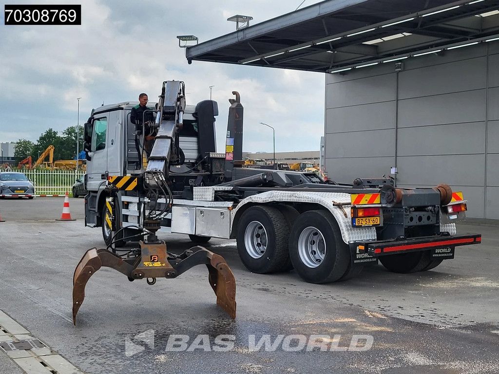Mercedes Actros 2532 6X2 NL-Truck HMF 1643 Z2 Crane Kran 21 tons VDL Hooklift Lift-Axle Euro 5