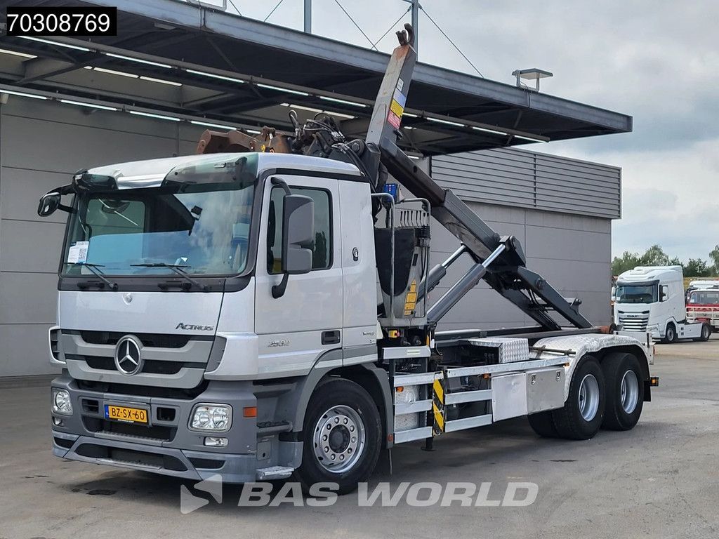 Mercedes Actros 2532 6X2 NL-Truck HMF 1643 Z2 Crane Kran 21 tons VDL Hooklift Lift-Axle Euro 5