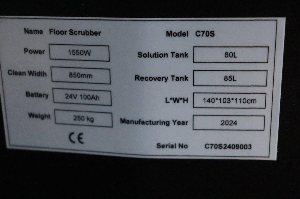 Schrobmachine X-tra C70S Elektrisch 2024 Nieuw