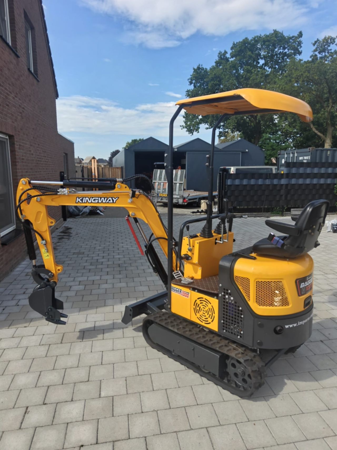 Minigraver Minigraafmachine Kingway Bagger1000 NOG ENKELE