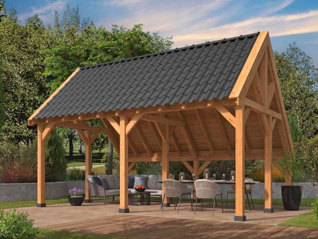 Barn Billund XL, Basic Package Red Class Wood 605x460x416cm (New)