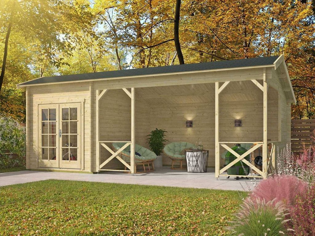 Log Cabin - Garden House Kukka 230x350x279cm (New)