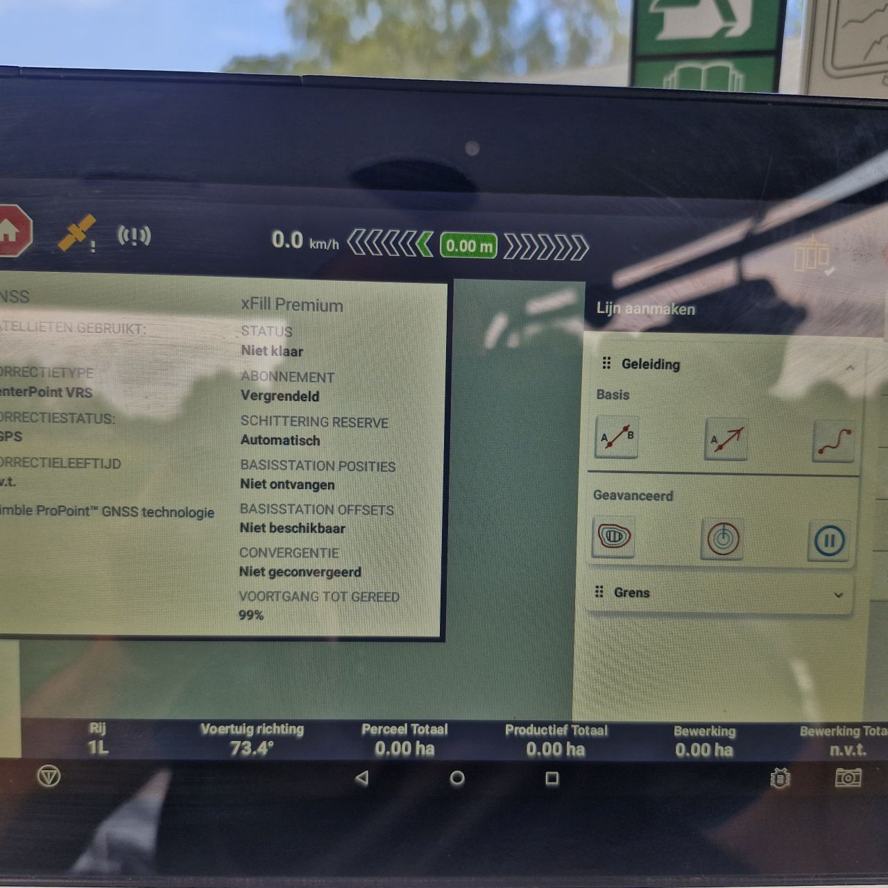 Trimble gmx 750 nav 900 new holland xcn1050 gps systeem