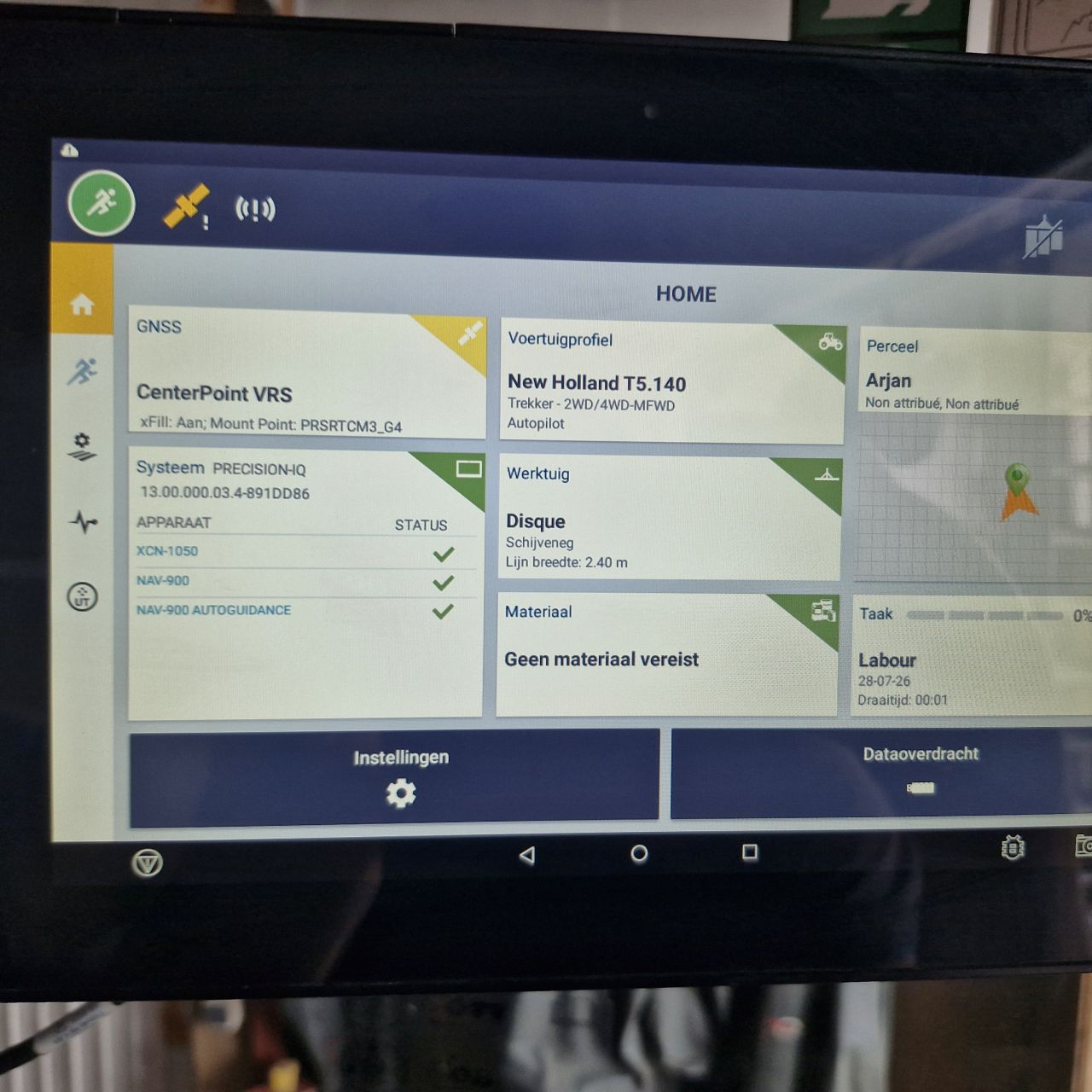 Trimble gmx 750 nav 900 new holland xcn1050 gps systeem