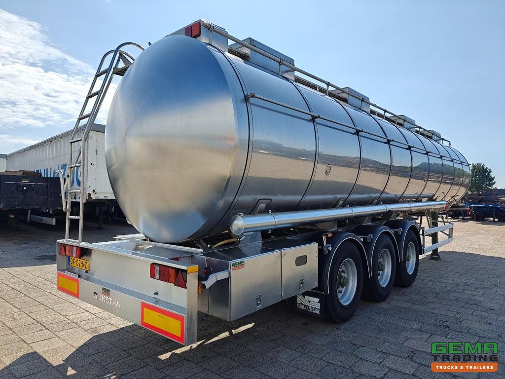 Parcisa C8122 Isolierter Edelstahltank 35.500 l – 3 Kammern – (ADR / Chemikalien) – BPW-Scheibenbremsen