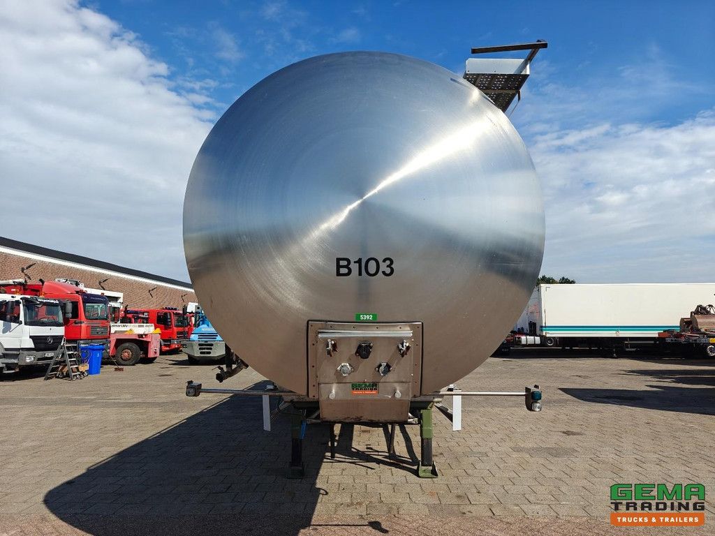 Parcisa C8122 Isolierter Edelstahltank 35.500 l – 3 Kammern – (ADR / Chemikalien) – BPW-Scheibenbremsen