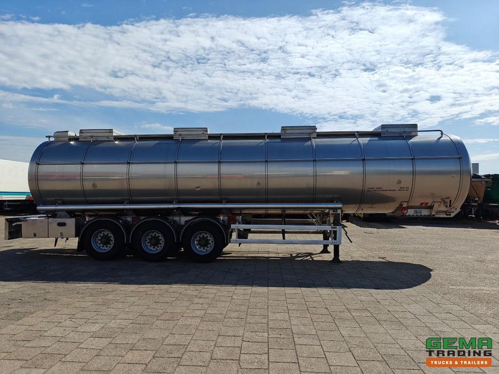 Parcisa C8122 Isolierter Edelstahltank 35.500 l – 3 Kammern – (ADR / Chemikalien) – BPW-Scheibenbremsen