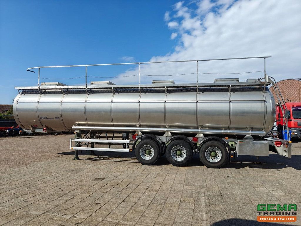 Parcisa C8122 Isolierter Edelstahltank 35.500 l – 3 Kammern – (ADR / Chemikalien) – BPW-Scheibenbremsen