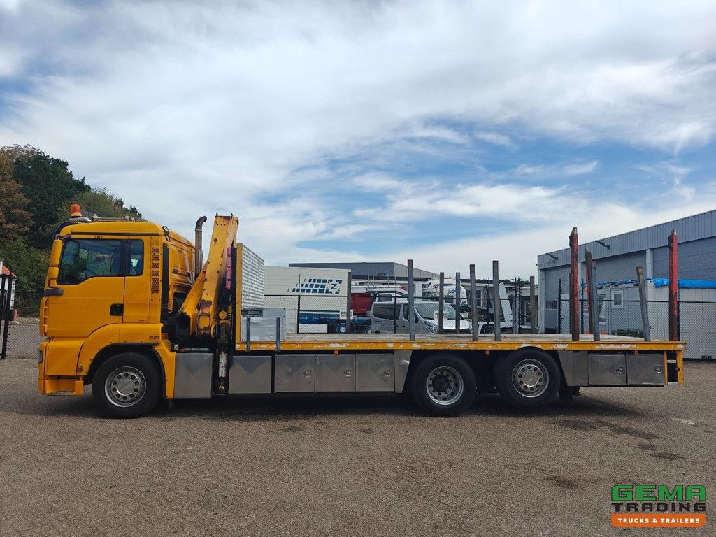 MAN TGA 26.320 6x2/4 DagCabine Euro4 - OpenLaadBak 7m + Fassi F230-3 + VangMuilKoppeling - 02/2027 APK