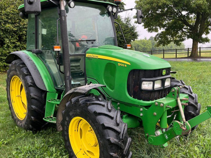 John Deere 5100 R 4wd m. komplet nyere hjul pakke Sprøjte & Tvilling