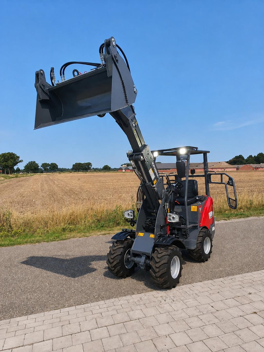 Farmer 906T wiellader shovel KINGWAY nieuw! Perkins telescop