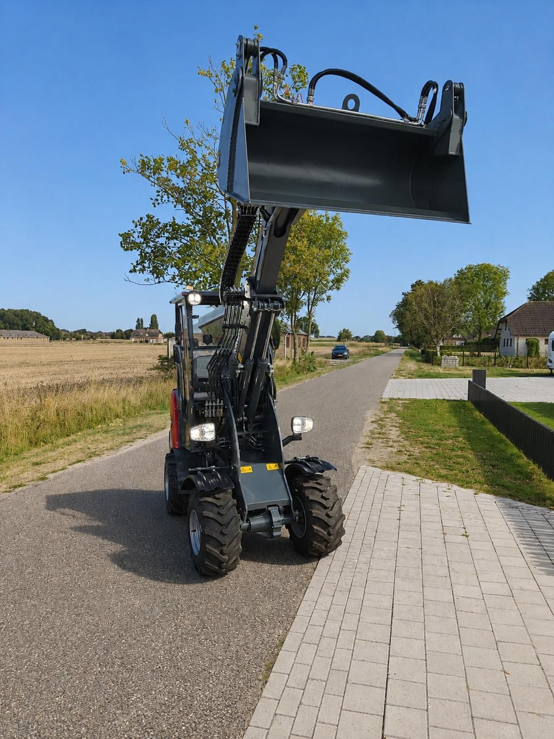 Farmer 906T wiellader shovel KINGWAY nieuw! Perkins telescop