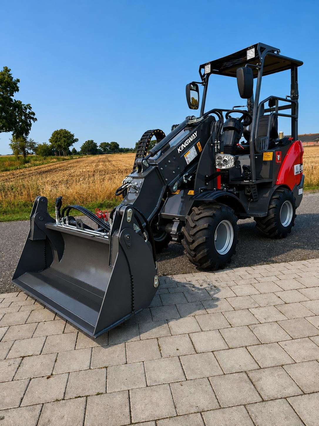 Farmer 906T wiellader shovel KINGWAY nieuw! Perkins telescop