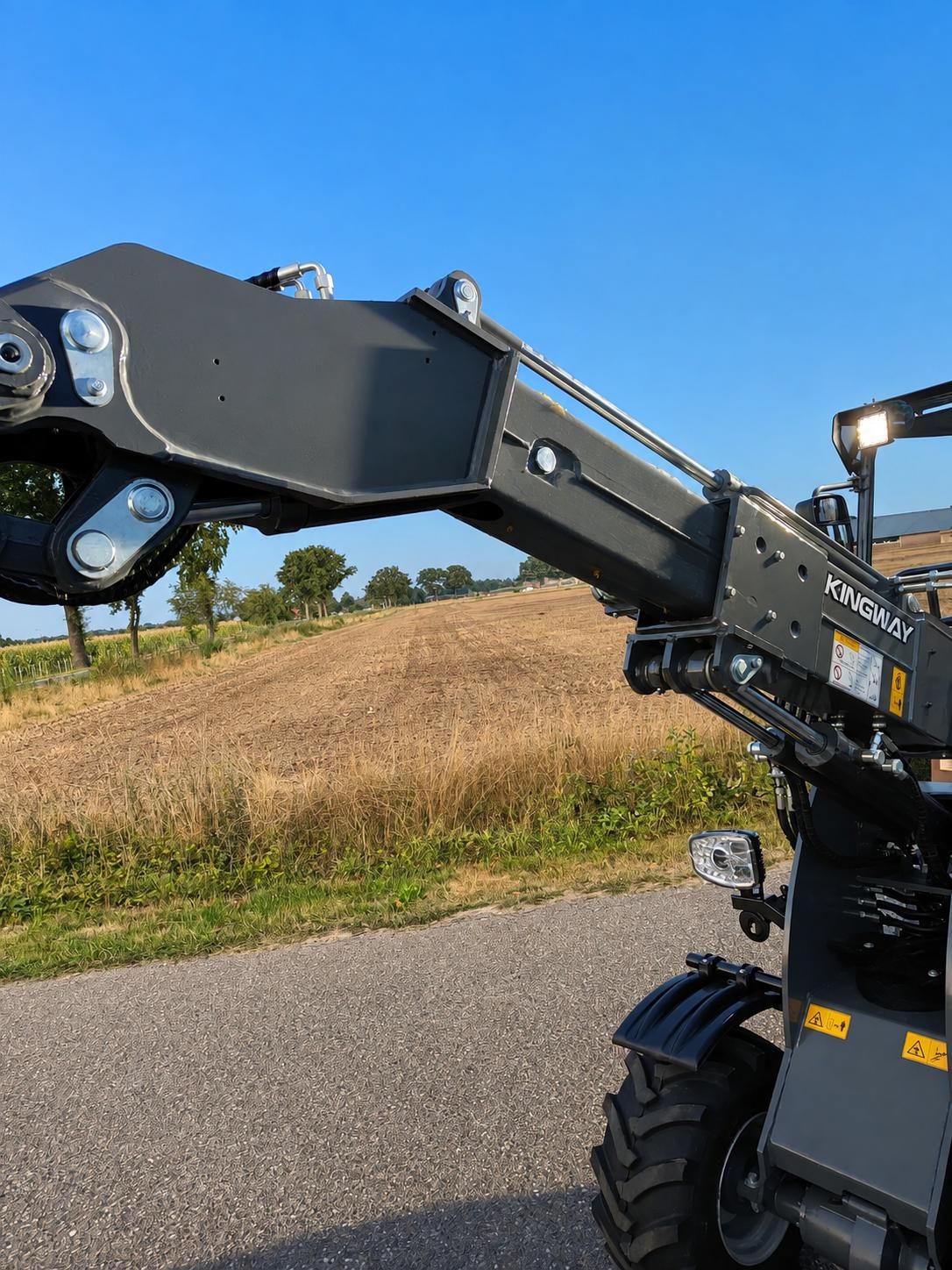 Farmer 906T wiellader shovel KINGWAY nieuw! Perkins telescop