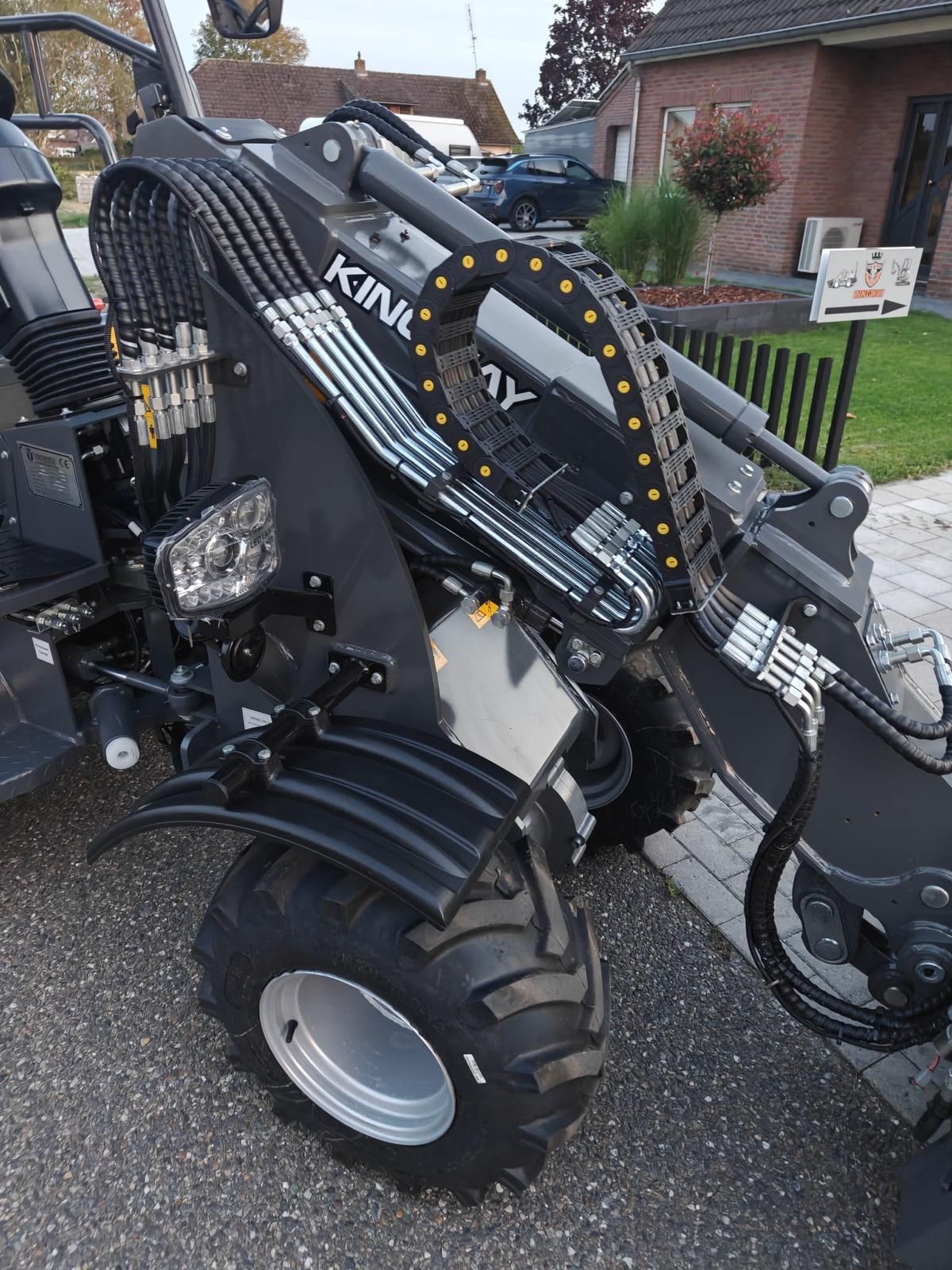 Farmer 906T wiellader shovel KINGWAY nieuw! Perkins telescop