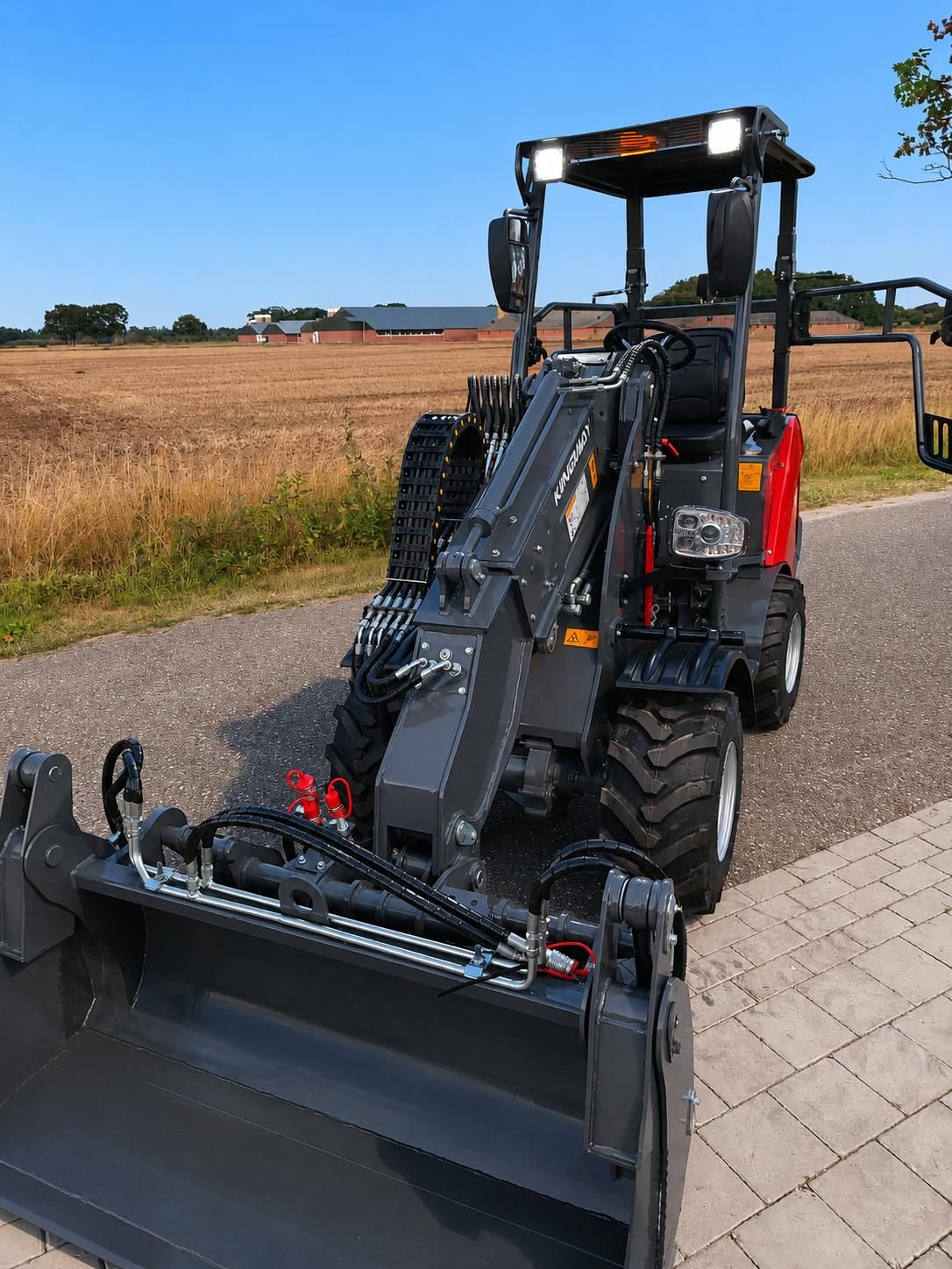 Farmer 906T wiellader shovel KINGWAY nieuw! Perkins telescop