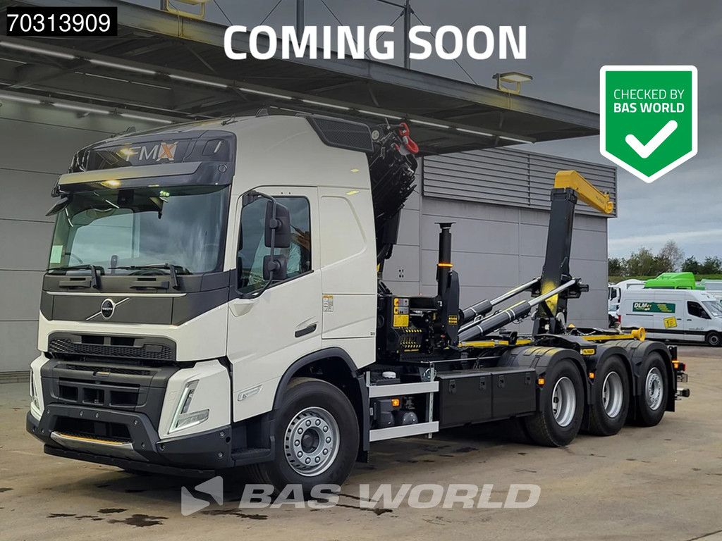 Volvo FMX 500 8X4 COMING SOON! NEW Palfinger PK33002 Crane + HT22TEC Hooklift Lift-Steering Axle