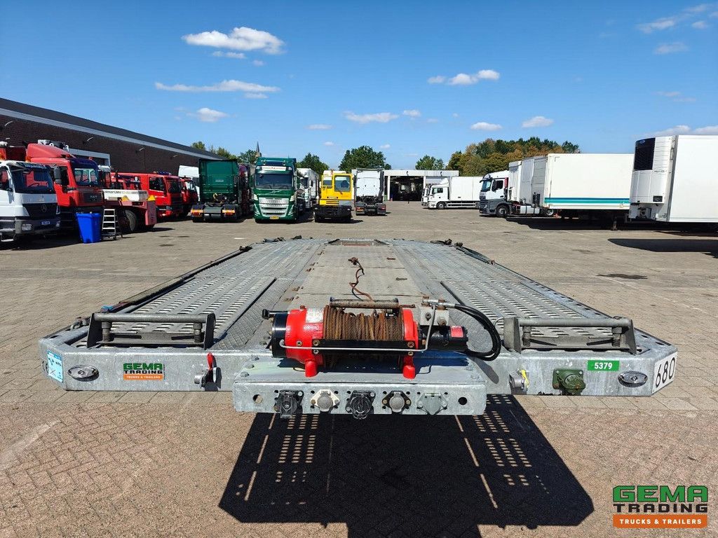Aksoylu 2 AXLE SEMI TRAILER AutoTransporter 4 Lader - 4300 KG Lier + Remote - HefDek - FullyEquipped 02/2027 APK