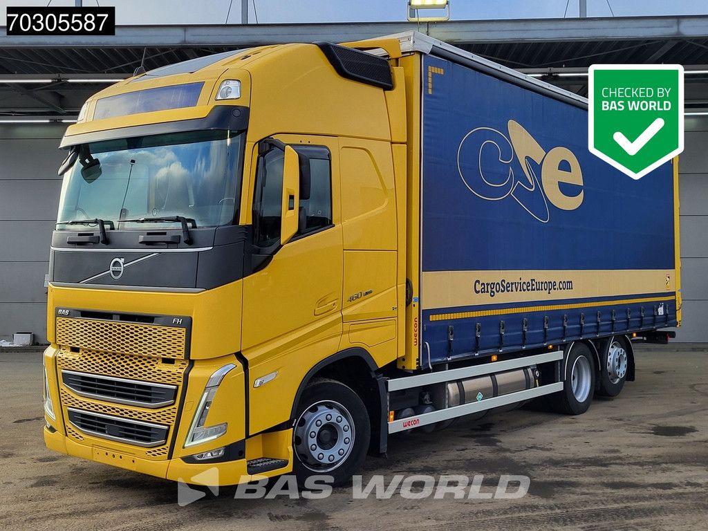 Volvo FH 460 6X2 Curtainsider LNG Engine Sliding roof Lift Axle I-Park cool VEB+