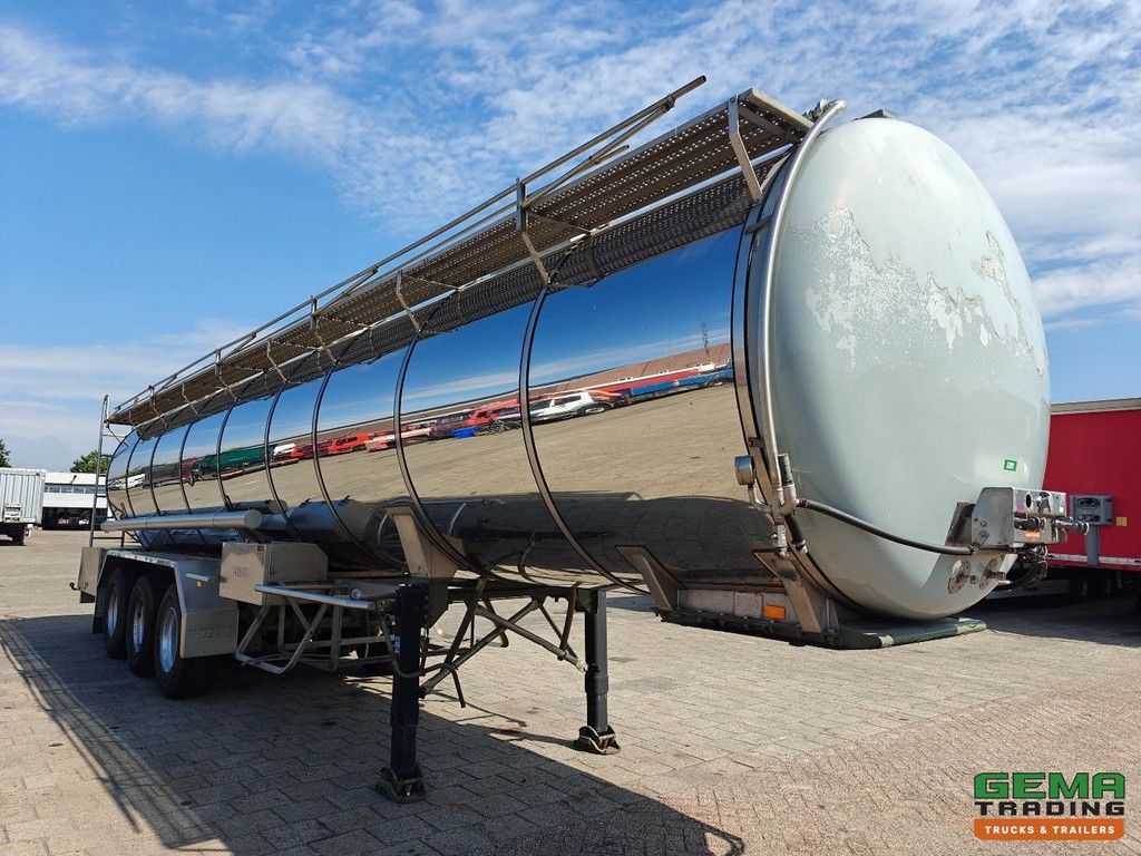 Burg BPO 12-27 Z Insulated Stainless Steel Tank 32,450L - Chemical Tank - SAF Drum Brake - NL trailer