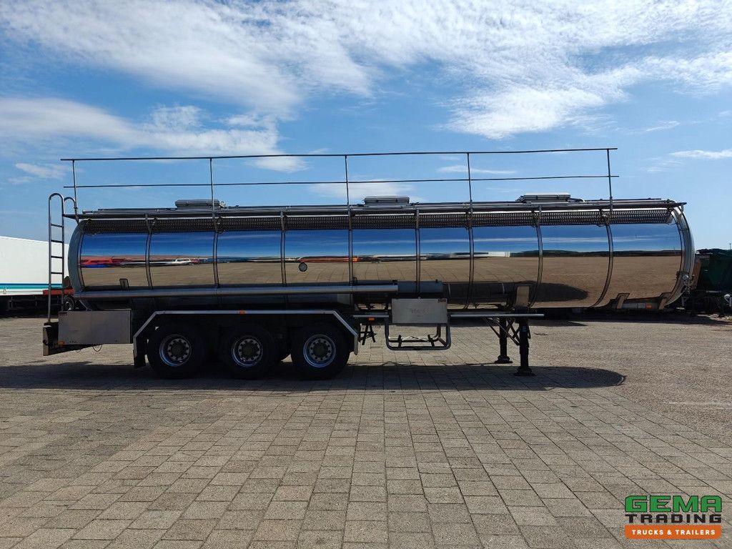 Burg BPO 12-27 Z Insulated Stainless Steel Tank 32,450L - Chemical Tank - SAF Drum Brake - NL trailer