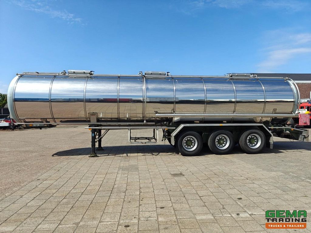 Burg BPO 12-27 Z Insulated Stainless Steel Tank 32,450L - Chemical Tank - SAF Drum Brake - NL trailer