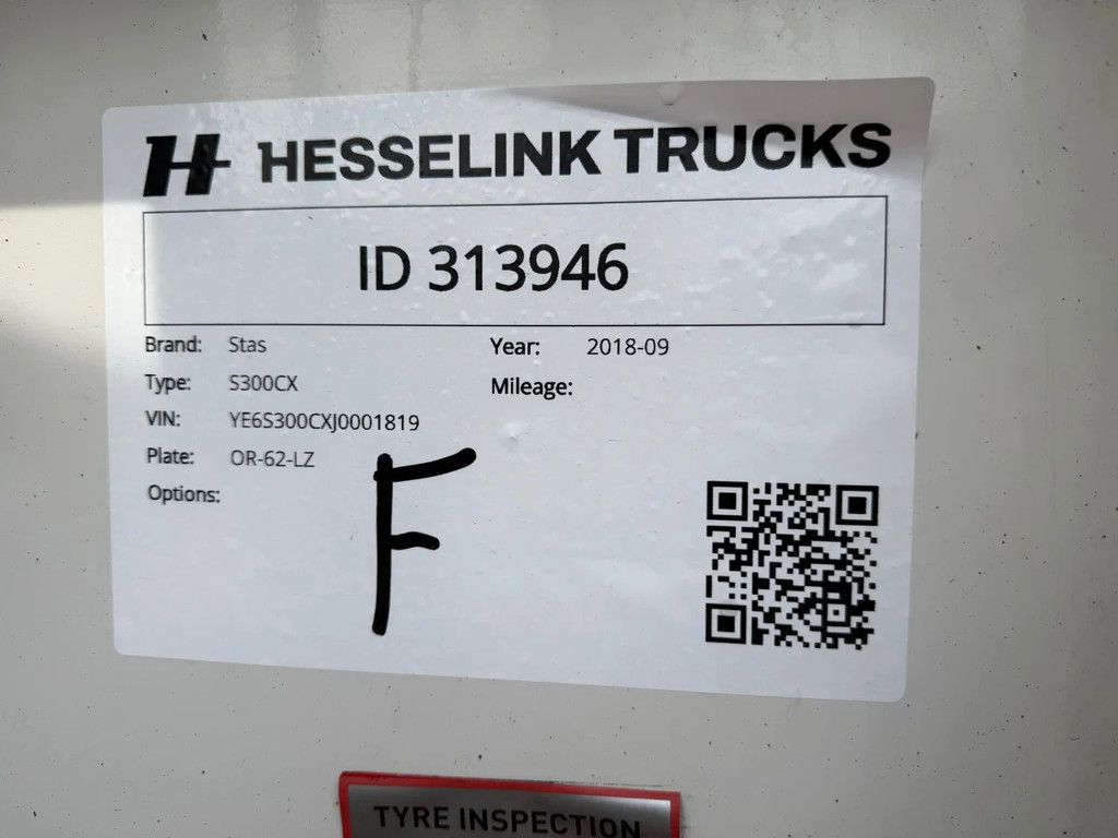 Stas S300CX S300CX 58m3 Alcoa Klep/deuren Bieten nieuwe APK 09-2027!
