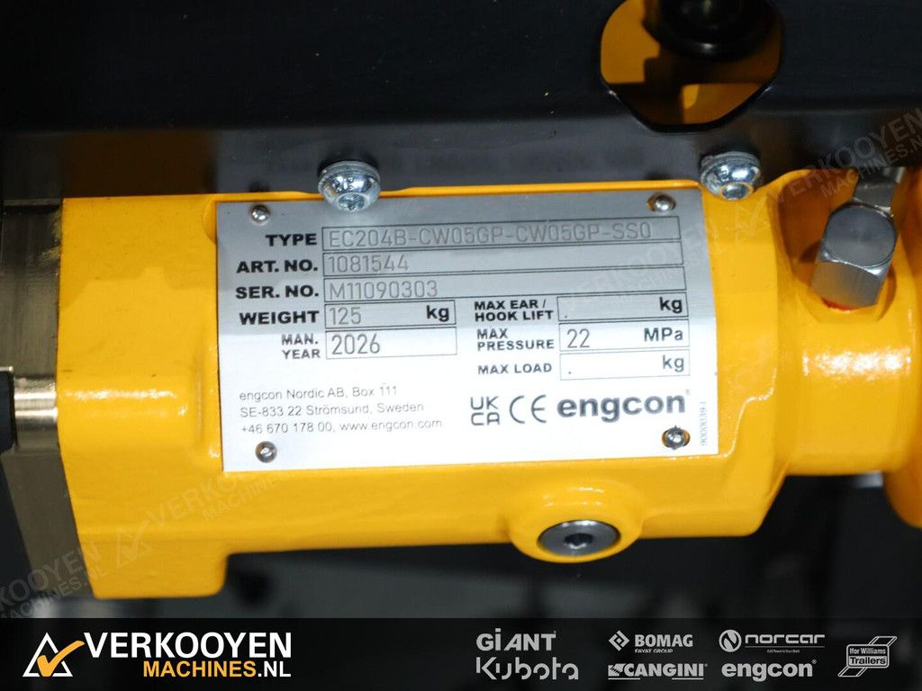 2026 Engcon EC204 Tiltrotator CW05-CW05 SS9 (afneembaar) VK10985
