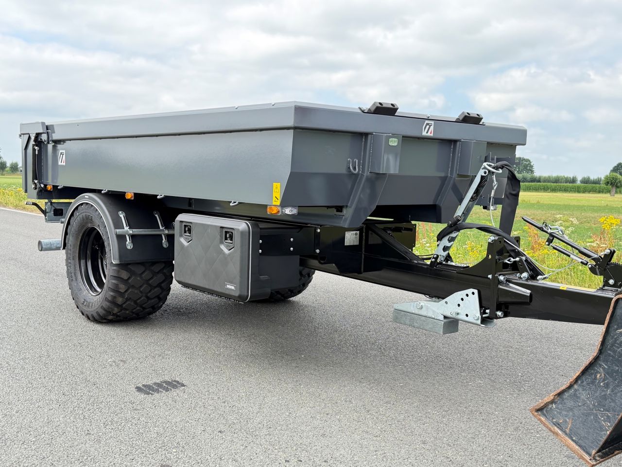 Midejo bakkenwagen / bakken kieper achter kraan