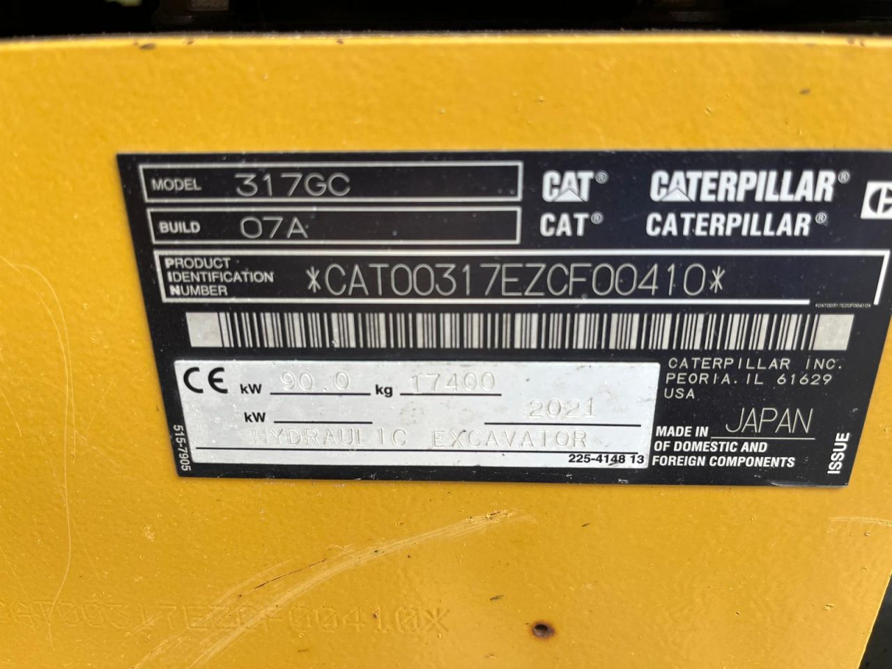Caterpillar 317 Next Gen
