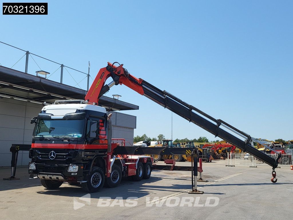 Mercedes Actros 4151 8X8 8x8 Palfinger PK150002 Crane Kran Full Steel Automatic Euro 5
