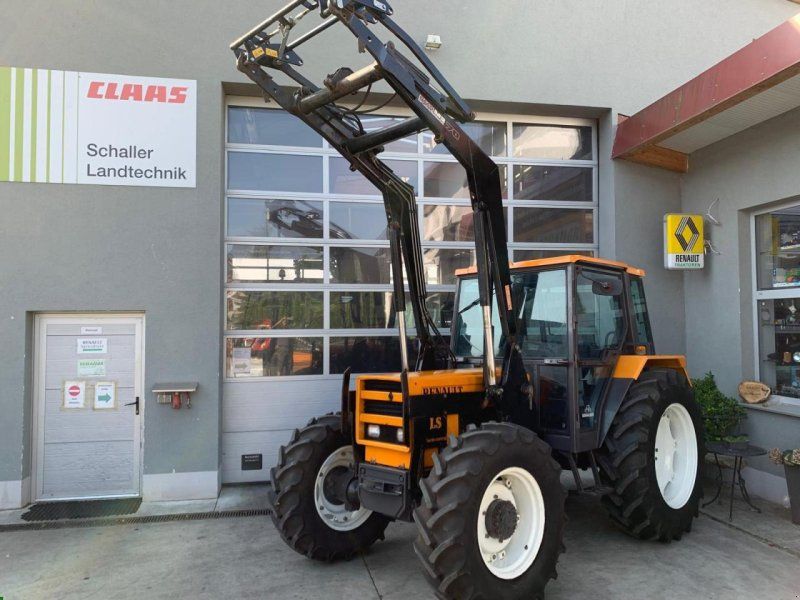 Renault 85-14 LS mit hydr. Frontlader und Vollkabine, synchronisierte We