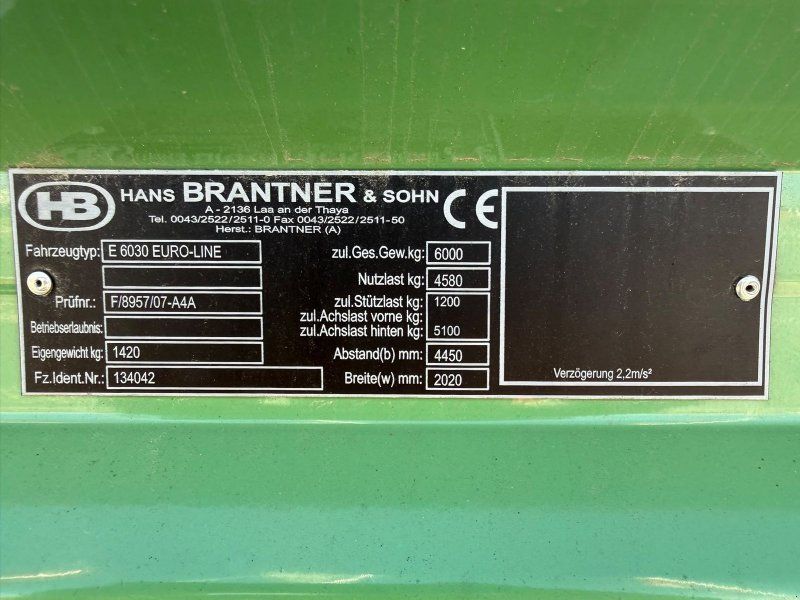 Brantner E 6030 Euro- Line
