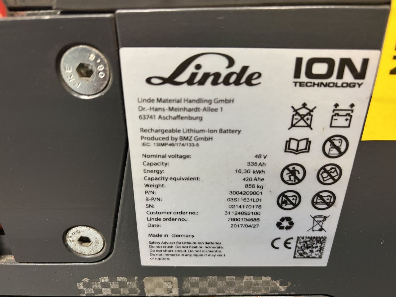 Linde E16-02-386 Evo