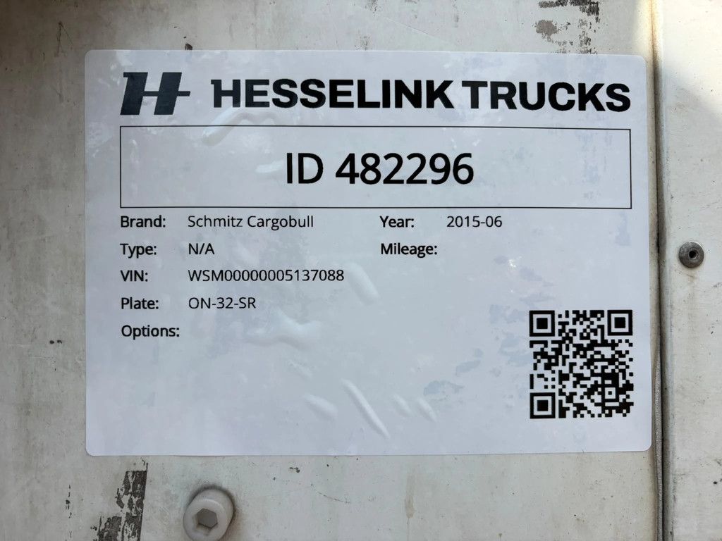 Schmitz Cargobull N/A Carrier Vector 1550 D+E 250B 265H APK/TUV 5-2027