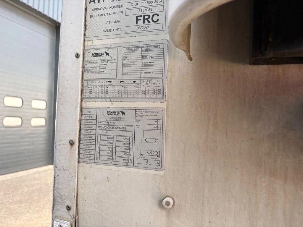 Schmitz Cargobull N/A Carrier Vector 1550 D+E 250B 265H APK/TUV 5-2027