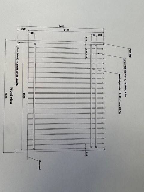 Batch of Ornamental Fencing 10 pieces New