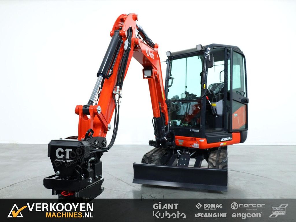 2026 Kubota KX027-4 HI + Compacttilt CTR3 Draaikantelstuk ADV1298